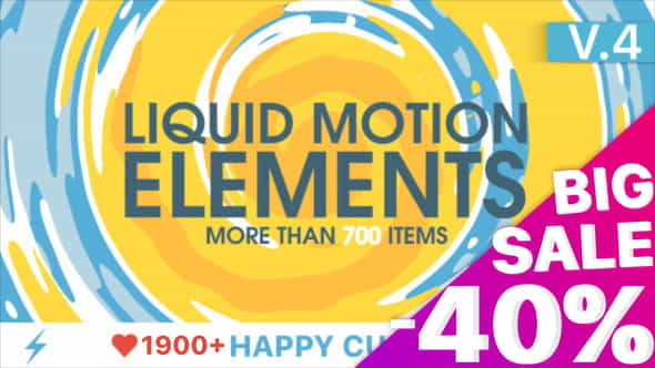 Liquid Motion Elements - VideoHive 15789530