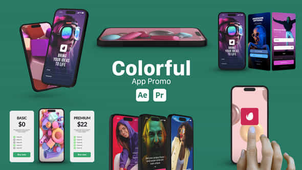 Colorful App Promo - VideoHive 51566146