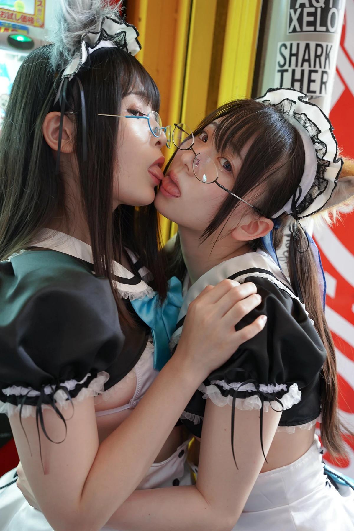 Sui Utatane うたたね翠, Mizuna Shione 水那しおね, 写真集 「野生のメイドがあらわれた！」 Set.01(27)