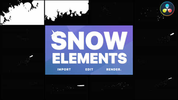 Magic Snow Elements - VideoHive 34781884