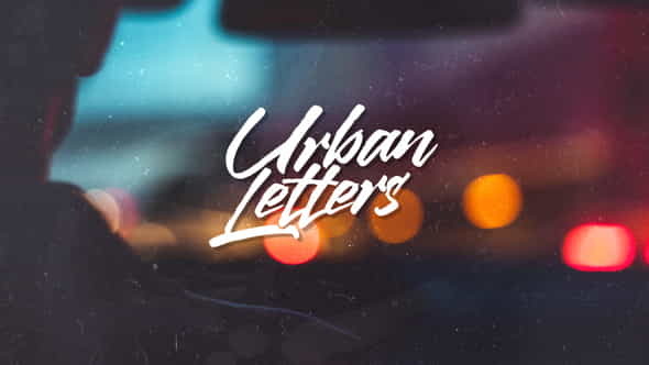 Urban Letters - VideoHive 22712429