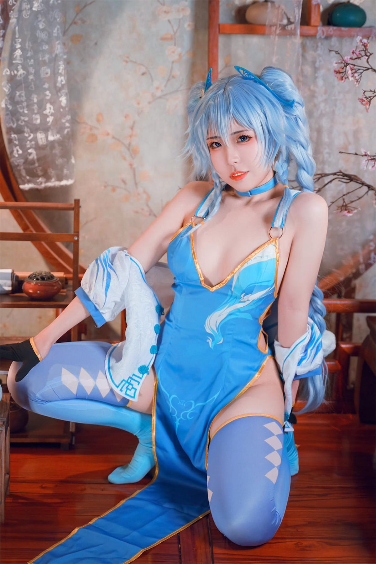 Cosplay 虎森森 少女前线 翠雀媚(31)