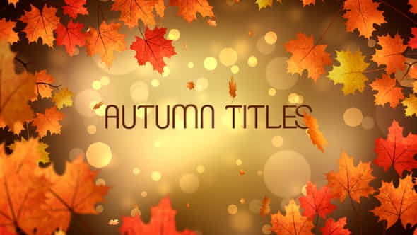 Autumn Titles - VideoHive 24779626