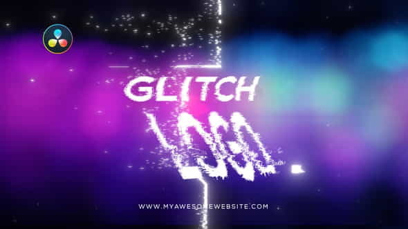 Glitch Logo Intro Bokeh Distortion - VideoHive 29529979
