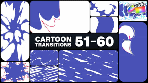 Cartoon Transitions For Fcpx - VideoHive 51297092