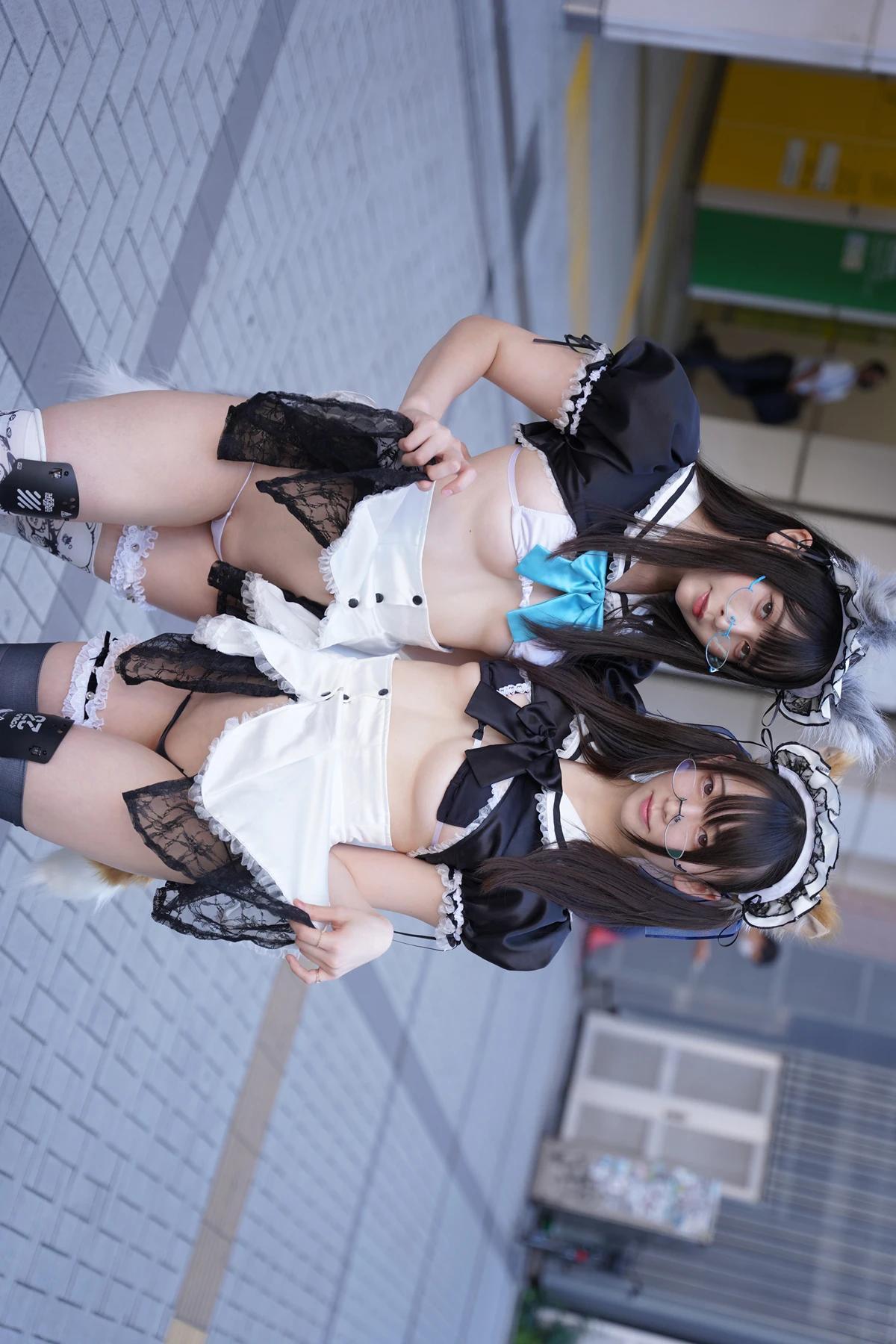 Sui Utatane うたたね翠, Mizuna Shione 水那しおね, 写真集 「野生のメイドがあらわれた！」 Set.03(5)