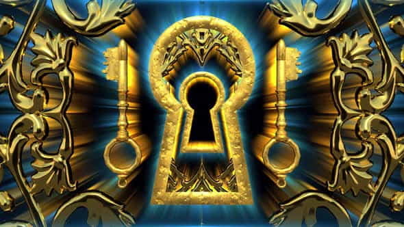 Gold Keyhole - VideoHive 27246781