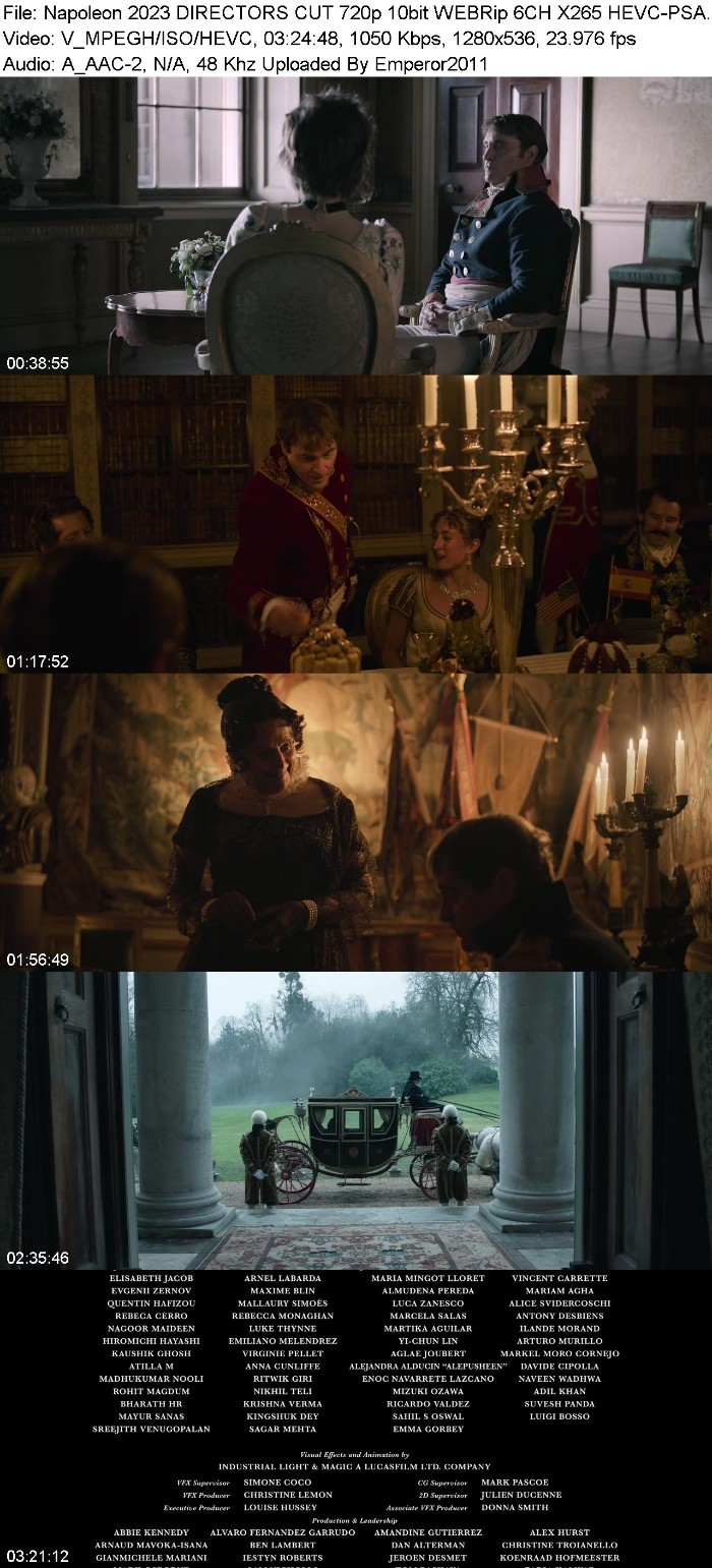 Napoleon (2023) DIRECTORS CUT 720p 10bit WEBRip 6CH X265 HEVC-PSA LLaFOBbW_o