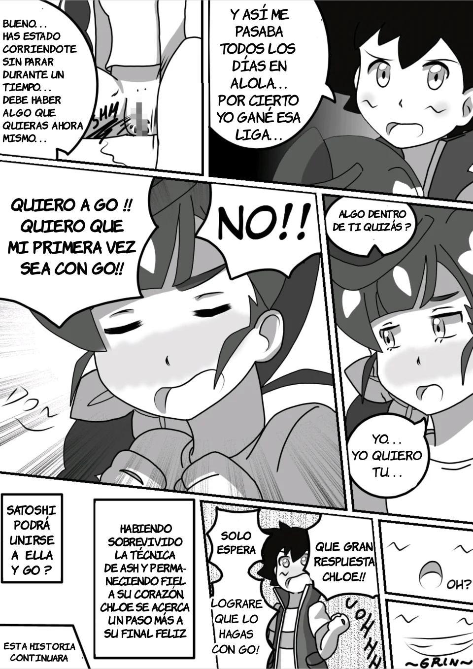 Harem en Alola - Charla diaria de Ash y Chloe 6 - 19