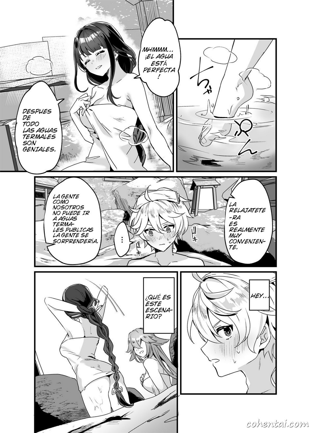 Inazuma Shippori Onsen Kyuuka (Genshin Impact) manga hentai xxx español