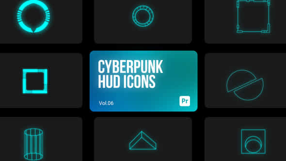 Cyberpunk Icons 06 - VideoHive 44851935