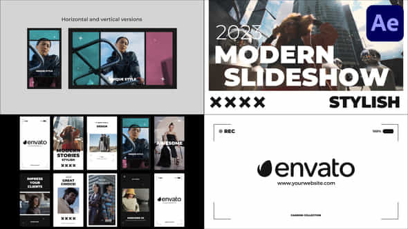 Aesthetic Modern Slideshow - VideoHive 45896308