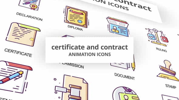 CertificateContract - Animation - VideoHive 29201812