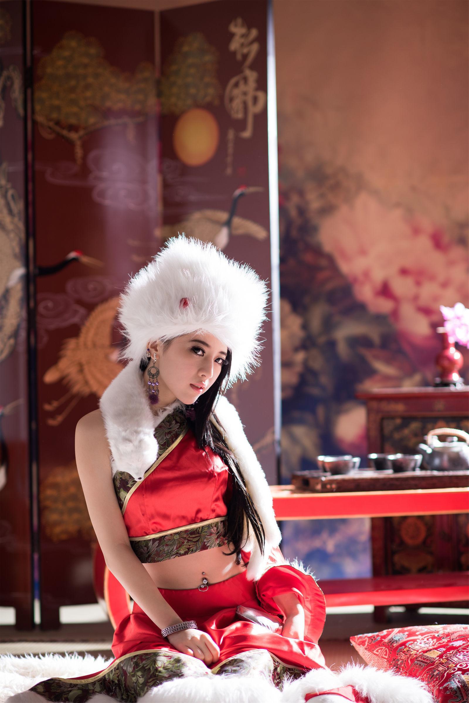 张楚曼《中国风圣诞节琴二棚》 写真集(31)