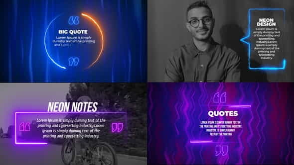 Neon Quotes - VideoHive 28882286