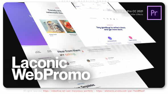 Laconic Website Promo - VideoHive 52216466