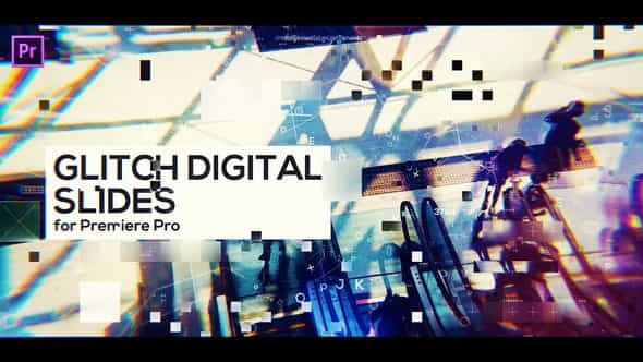 Glitch Digital Slides for Premiere - VideoHive 23430127