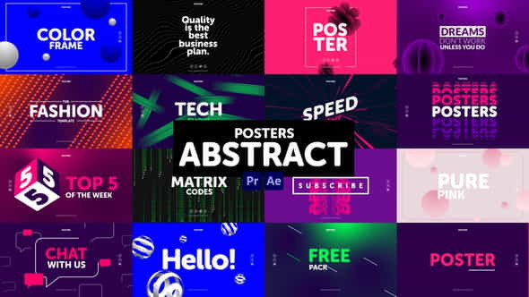 Posters Abstract - VideoHive 31018222