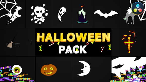 Halloween Elements | DaVinci Resolve - VideoHive 34241369