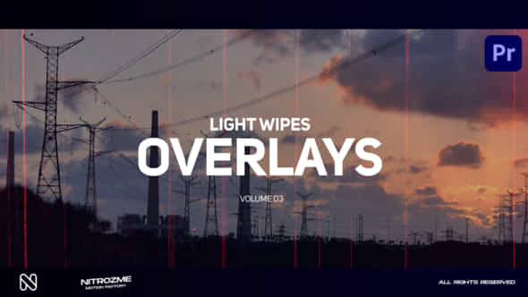 Light Wipe Overlays Vol 03 For Premiere Pro - VideoHive 49095621