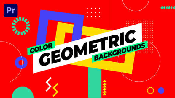 Color Geometric Backgrounds - VideoHive 53393245