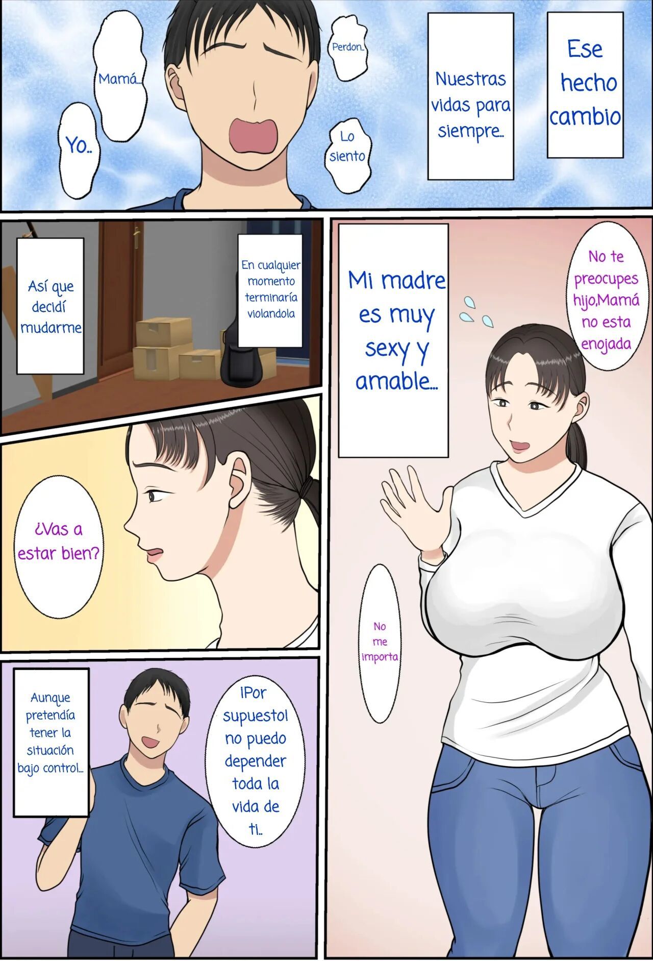 [Benii Kenkyuujo] Zoku Kaseifu Yondara Haha ga Kita [Spanish] [La Blu Rubia]