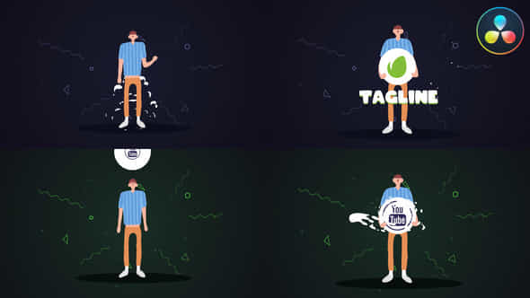 Cartoon Character Logo - VideoHive 46085680