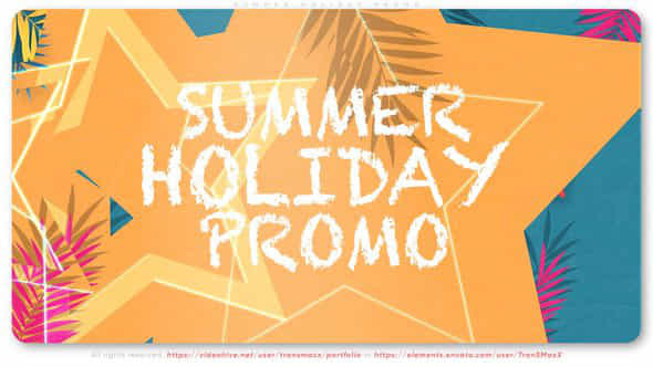 Summer Holiday Promo - VideoHive 45196796
