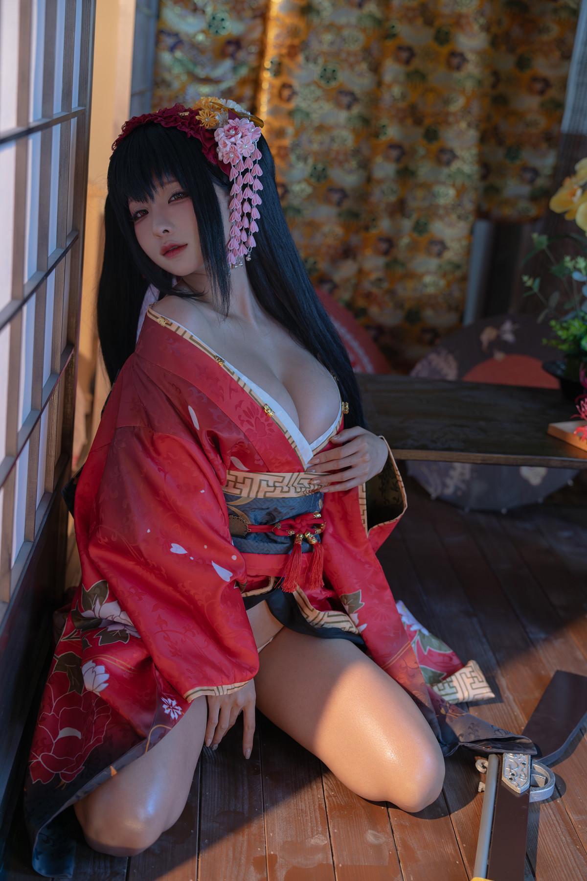 Cosplay 蠢沫沫Chunmomo 狂三和服 Kurumi Set.01(9)