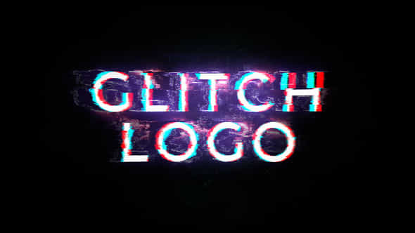 Saber Glitch Logo - VideoHive 22596876