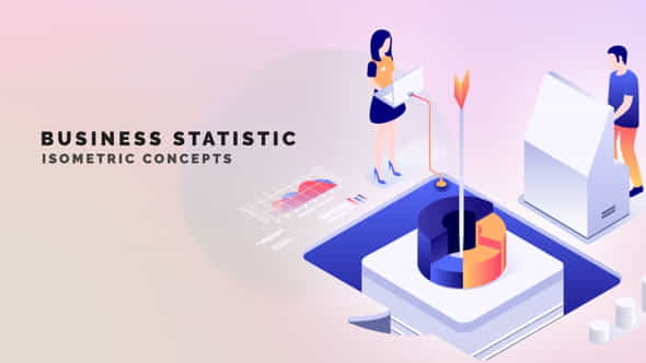 Business statistic - Isometric Concept - VideoHive 33962912