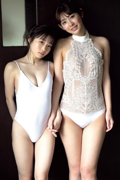 Miyu Kishi 岸みゆ, Mio Minato 水湊みお, Weekly Playboy 2021 No.14 (週刊プレイボーイ 2021年14号)