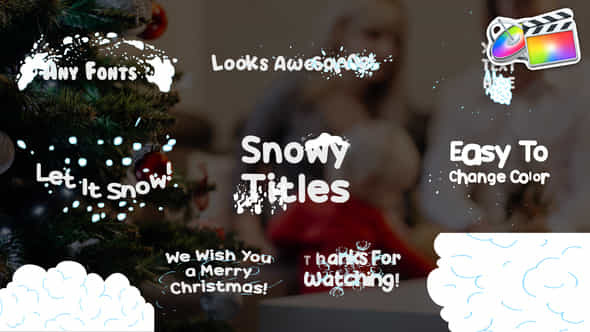 Snowy Titles - VideoHive 25382372