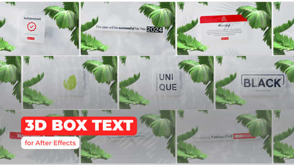 3D Box Text - VideoHive 50830260