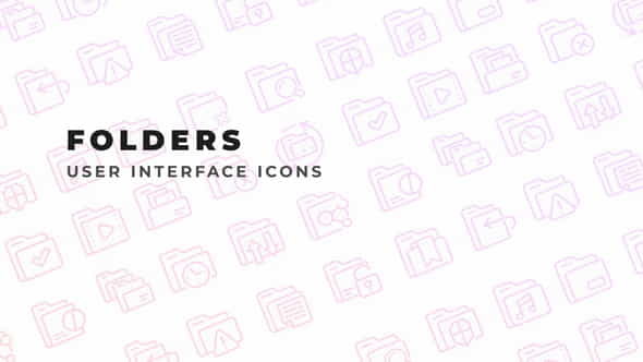 Folders - User Interface Icons - VideoHive 34274817