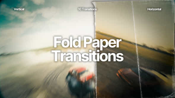 Fold Paper Transitions - VideoHive 58259208