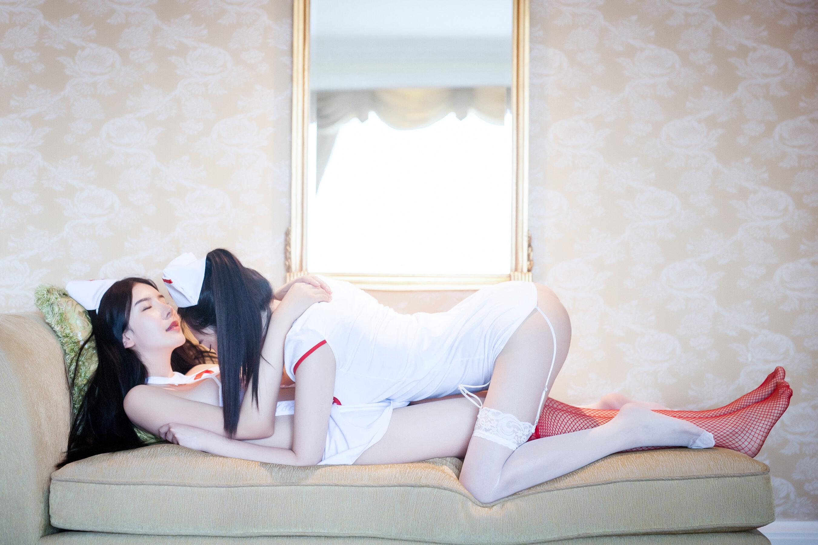 国模人体 李丽莎&顾欣怡《姐妹》(94)