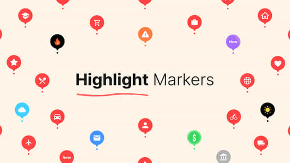 Highlight Icon Markers For Premiere - VideoHive 50330529