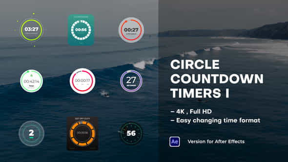 Circle Countdown Timers - VideoHive 39054626