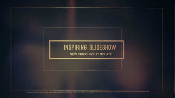 Inspiring Parallax Slideshow - VideoHive 16724959