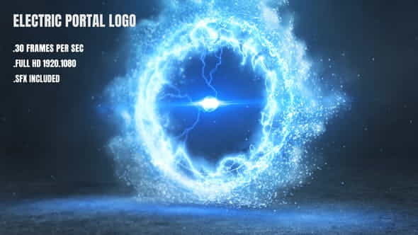 Electric Portal Logo | Electric - VideoHive 25956883