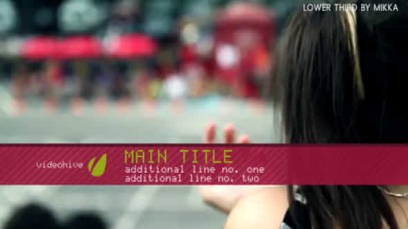 Lower Third - VideoHive 3835495
