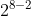 2^{8-2}