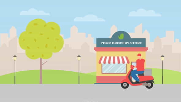 Online Grocery Delivery - VideoHive 30020132
