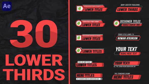 Lower Thirds Pack - VideoHive 49052549