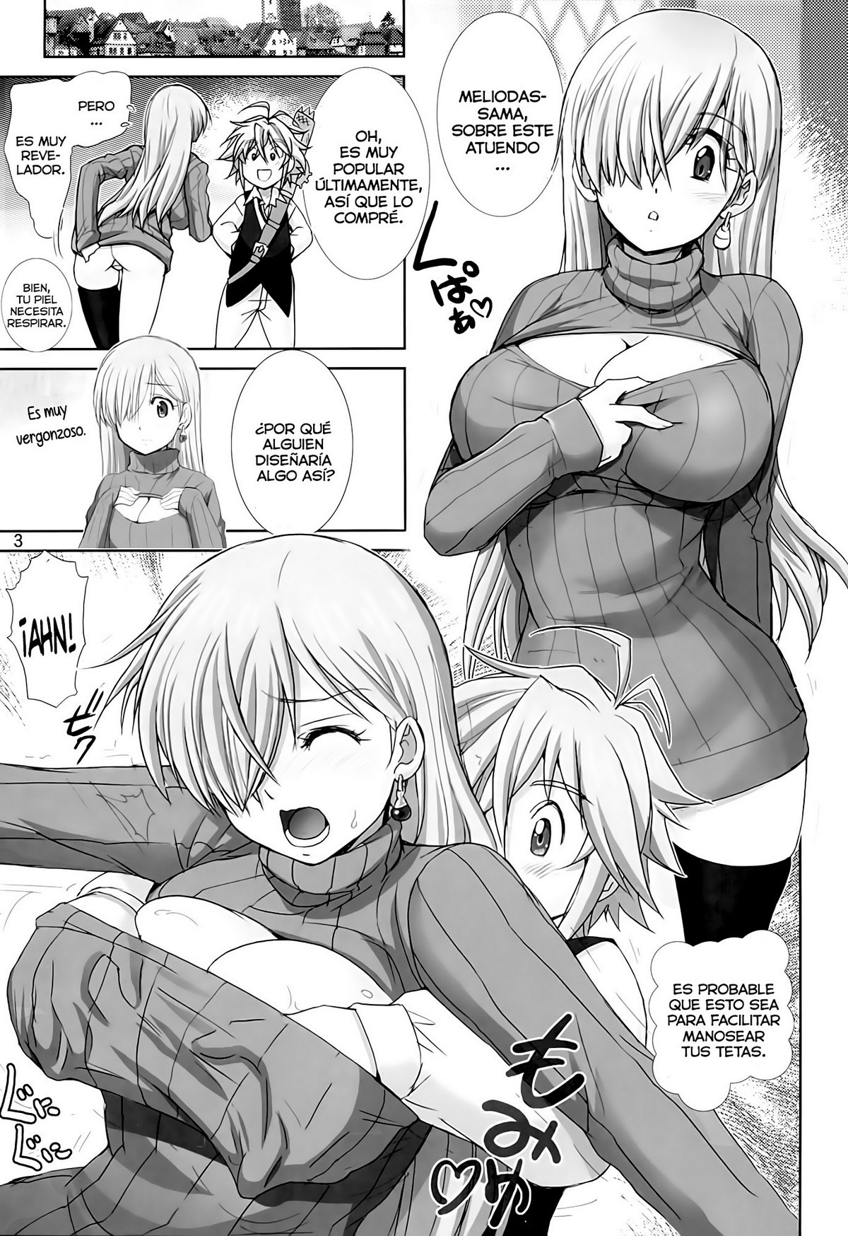 Elizabeth ni Rei no Sweater Kisete mita (Nanatsu no Taizai) xxx comics manga porno doujin hentai español sexo 