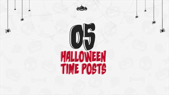 Halloween Time Posts - VideoHive 48300443