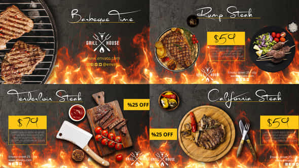 Barbecue Food Promo - VideoHive 50192628