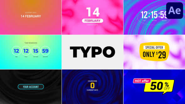 Typo For After Effects - VideoHive 51058338