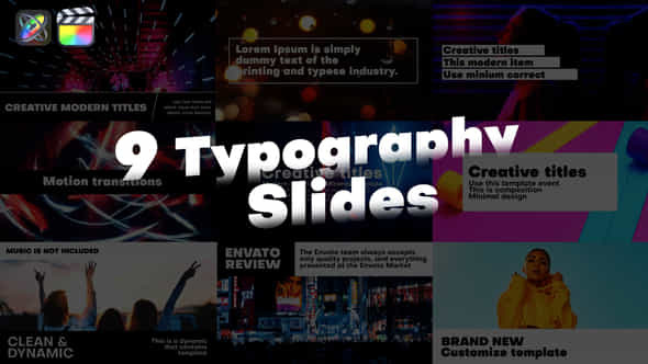 Typography Slides - VideoHive 40093186